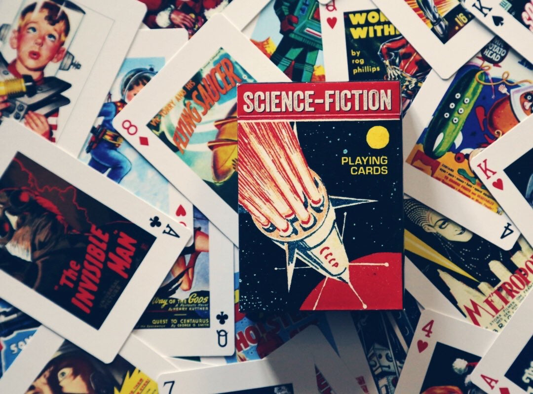 Piatnik Science Fiction Playing Cards – Vintage Sci-Fi Art Deck