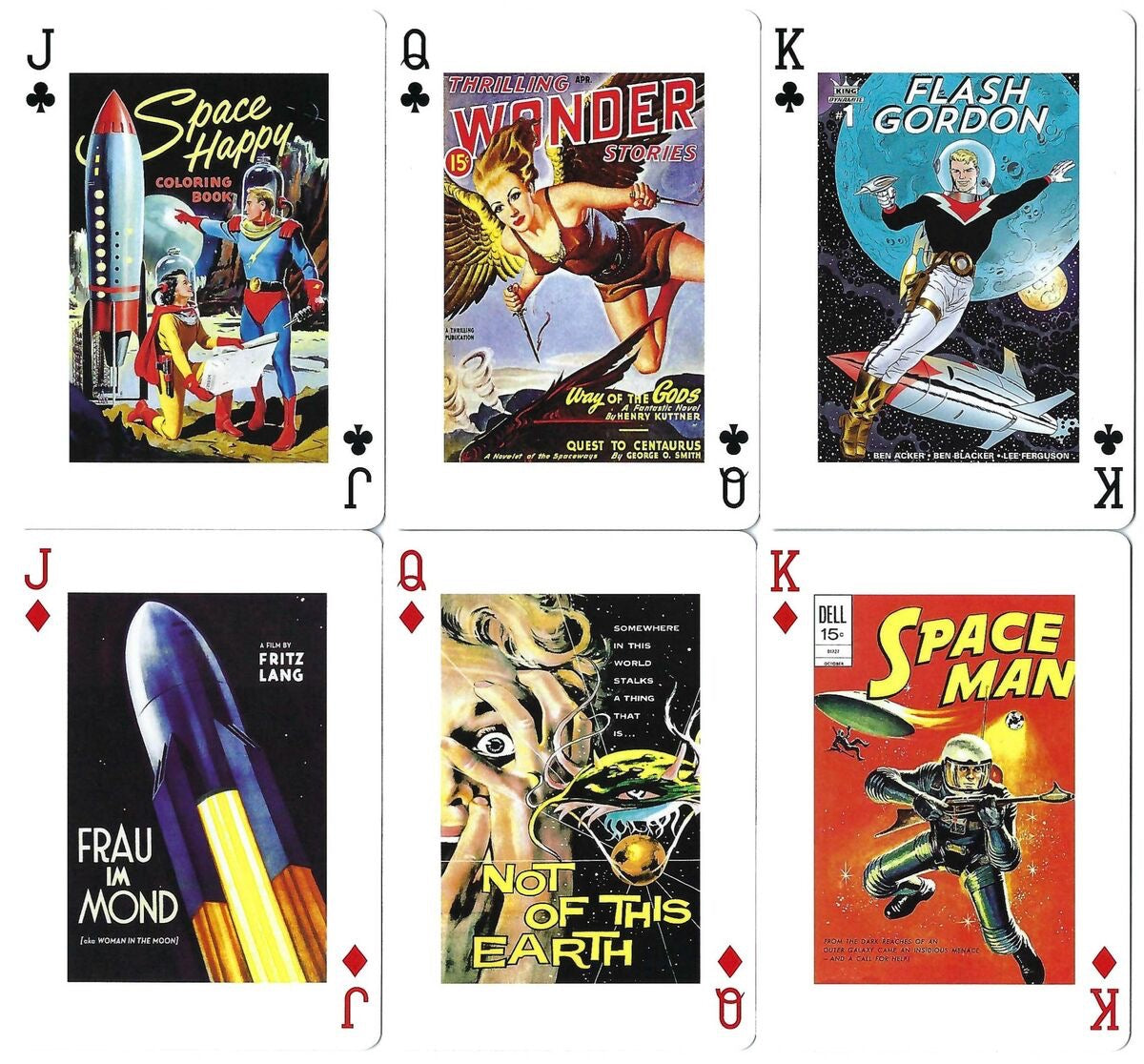 Piatnik Science Fiction Playing Cards – Vintage Sci-Fi Art Deck