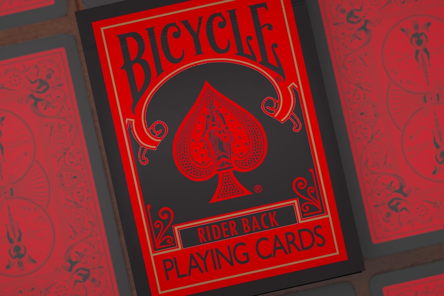 Bicycle Rider Back Reverse (Red) Cards Deck