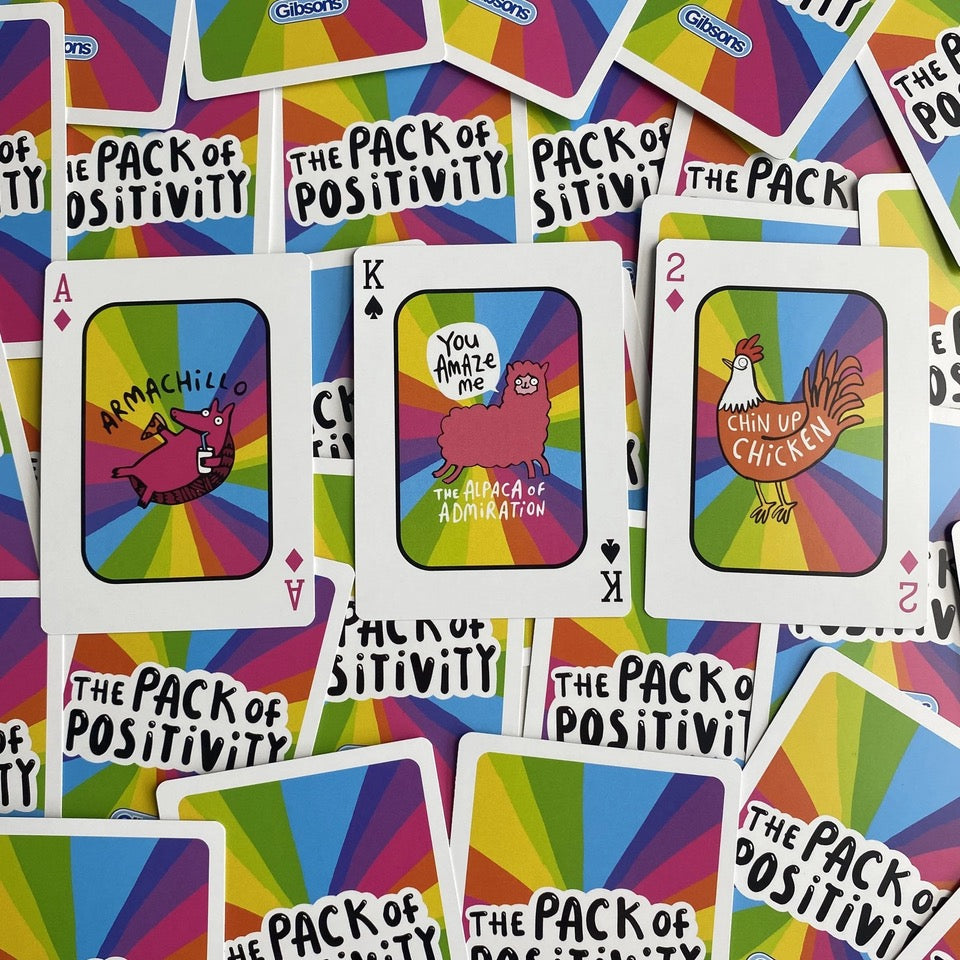 Gibsons Pack of Positivity Playing Cards by Katie Abey