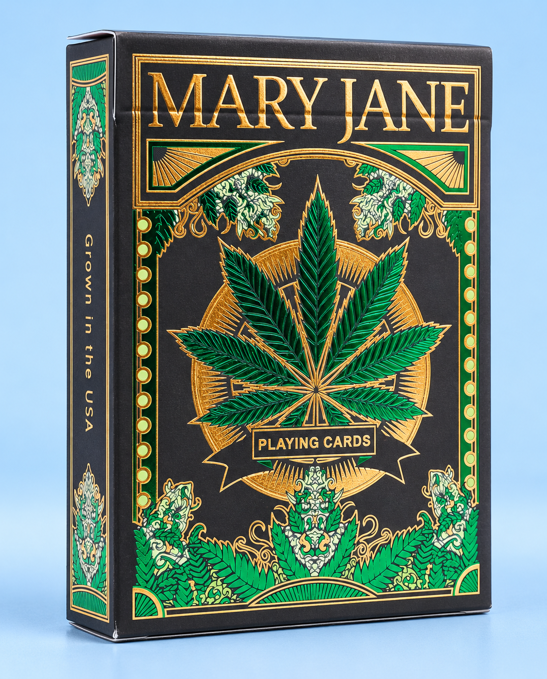 Mary Jane Premium Playing Cards by CPC – Green & Gold Foil