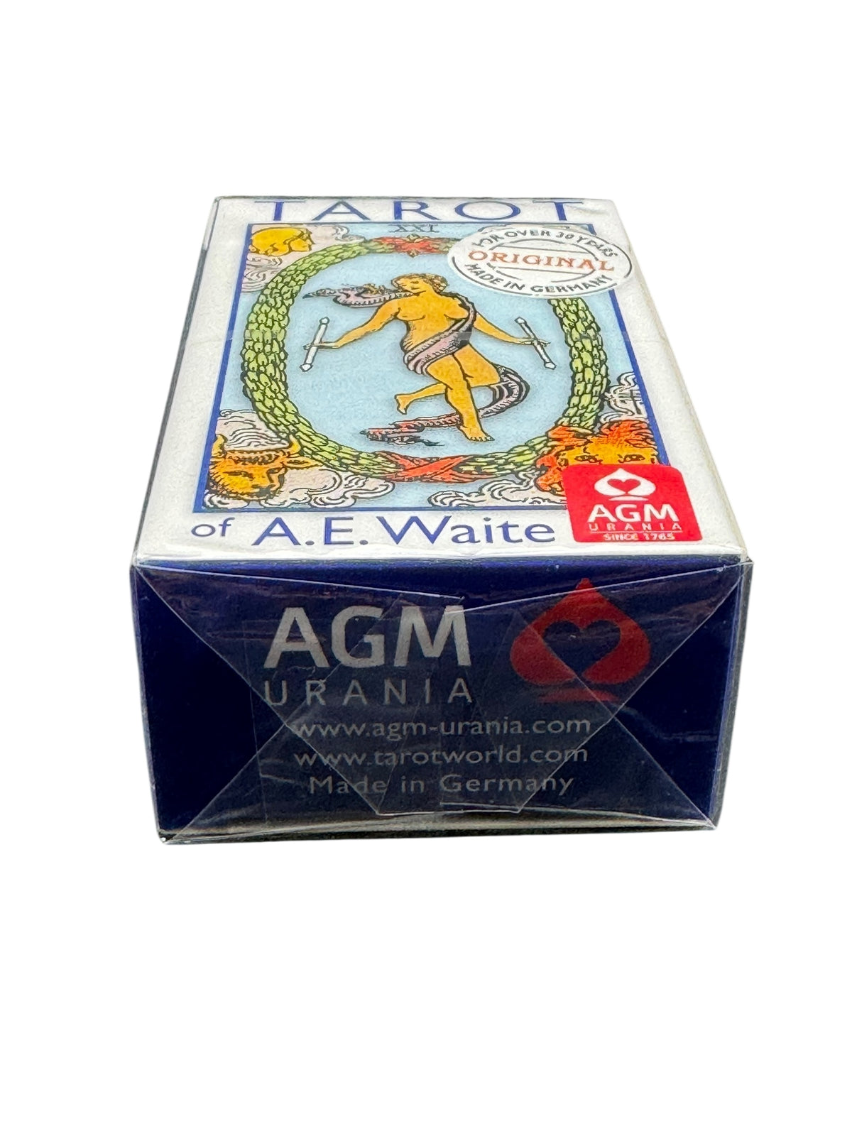 A.E. Waite Mini Tarot Cards – Blue Edition by AGM Urania