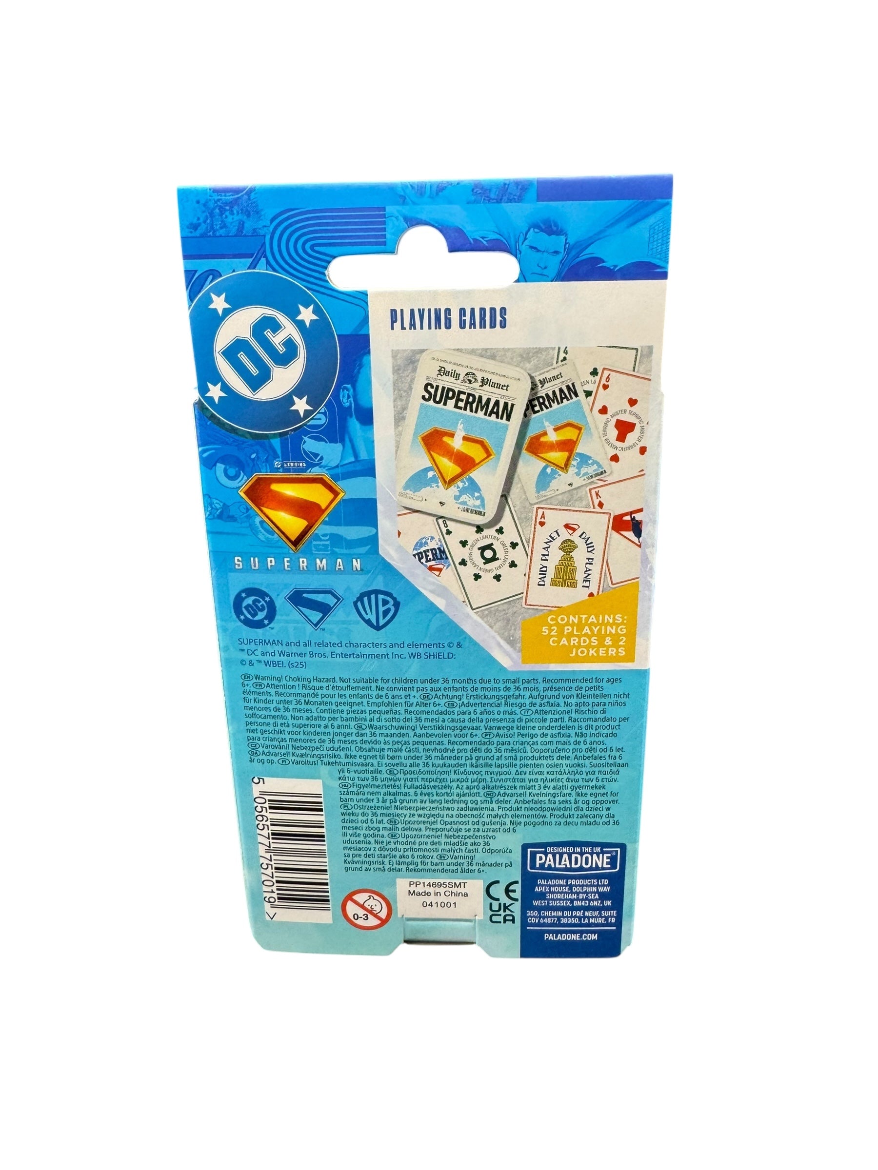 Superman Playing Cards – Official DC Comics Deck in Embossed Tin