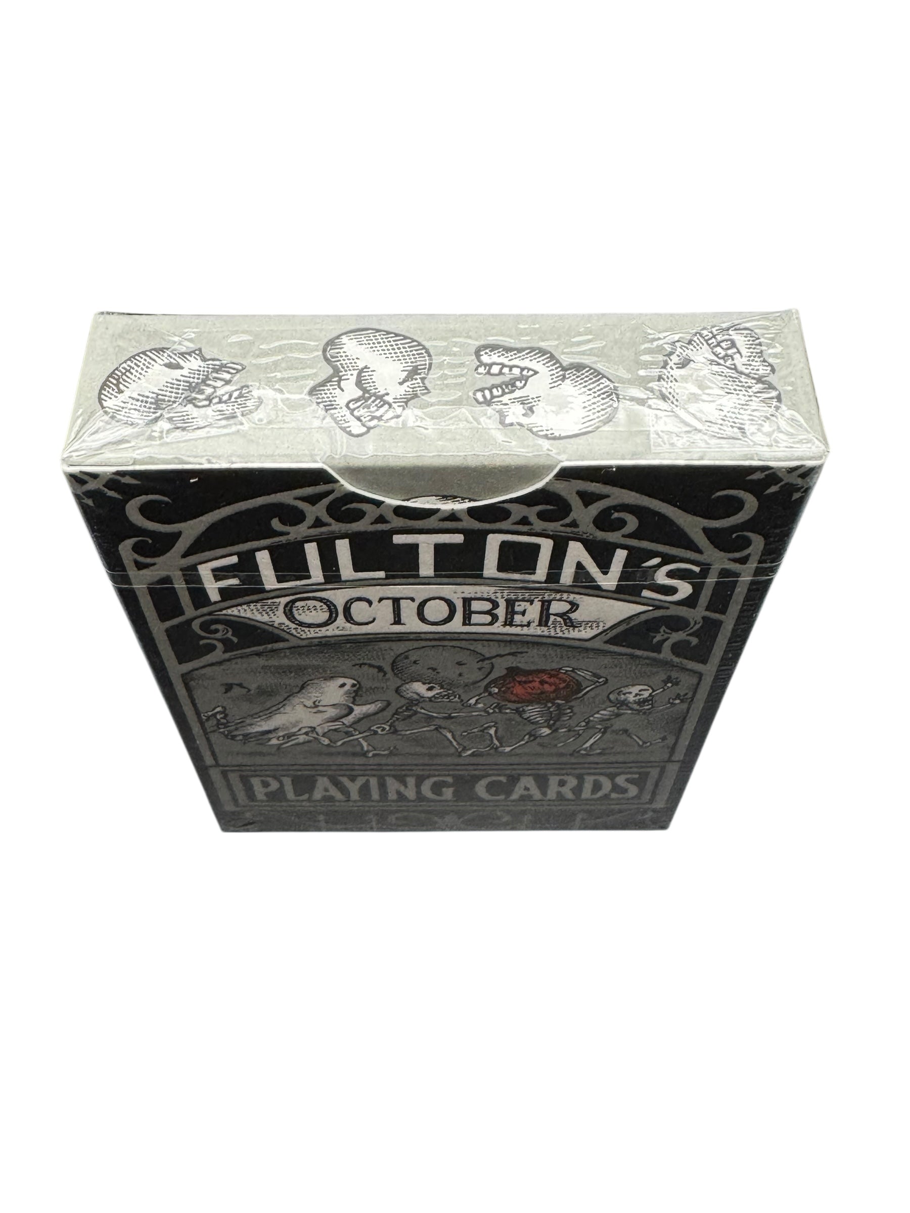 FULTONS OCTOBER TOMBSTONE GREY PLAYING CARDS