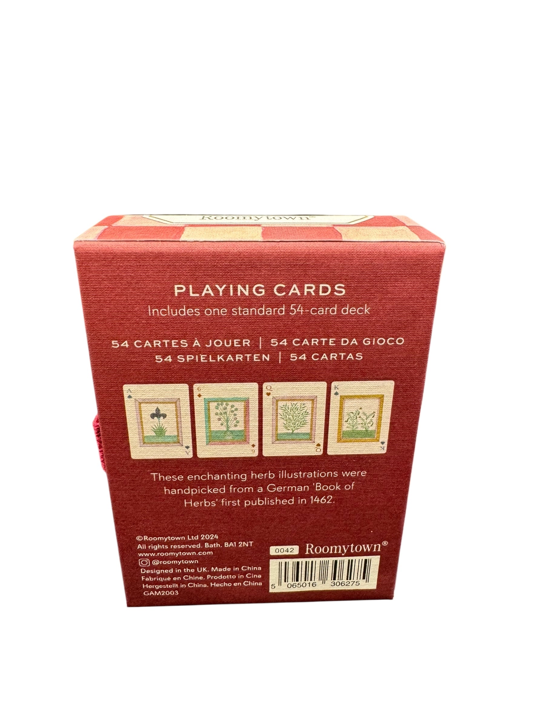 Book of Herbs Single Playing Card Deck