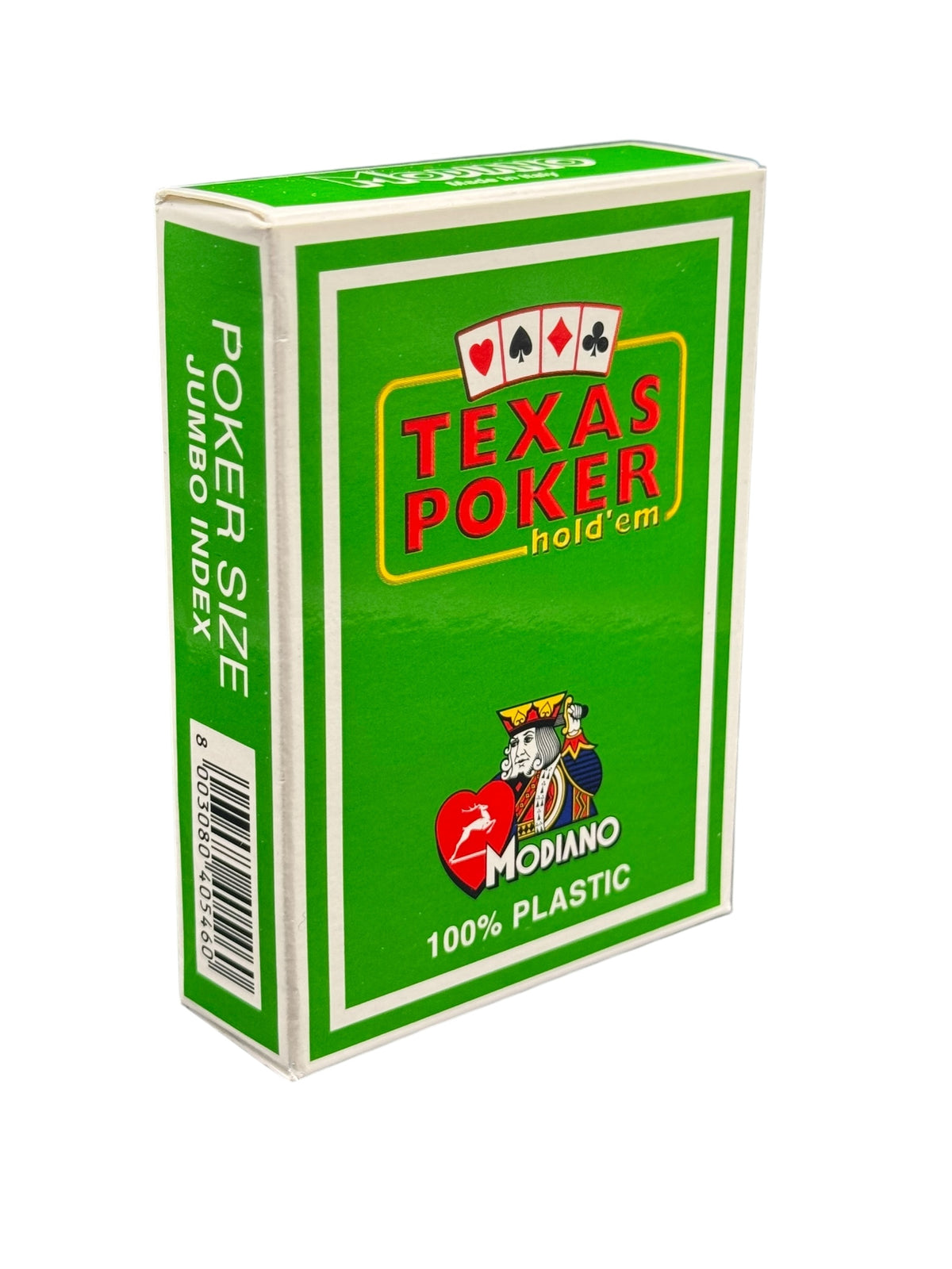 Modiano Light Green Texas Hold’em 100% Plastic Poker Cards Jumbo Index
