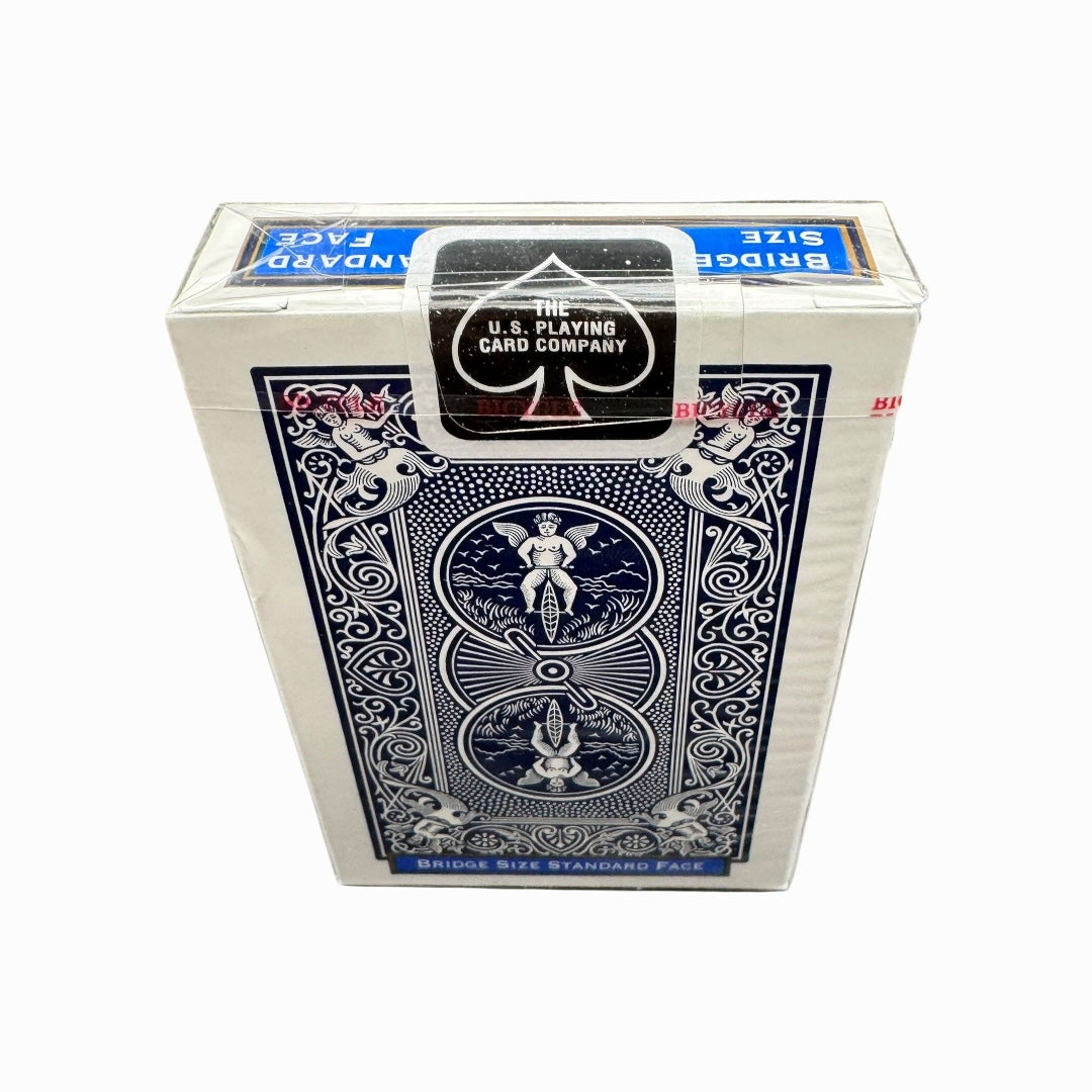 Bicycle Rider Back Bridge Size Cards Deck (Blue)