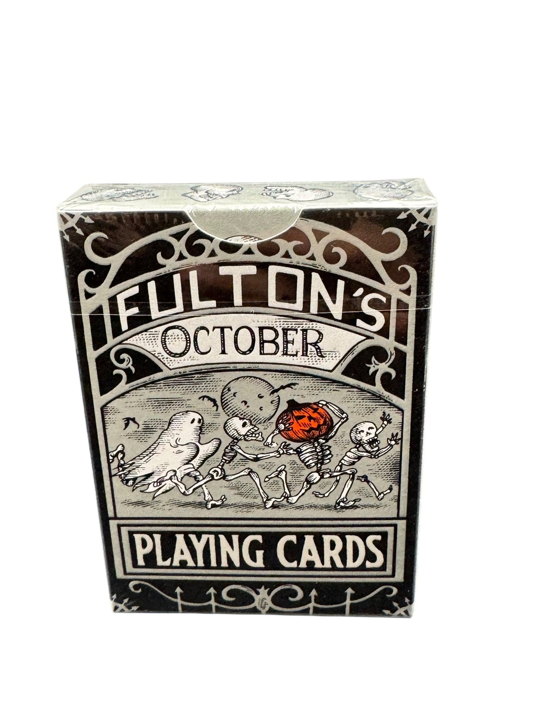 FULTONS OCTOBER TOMBSTONE GREY PLAYING CARDS