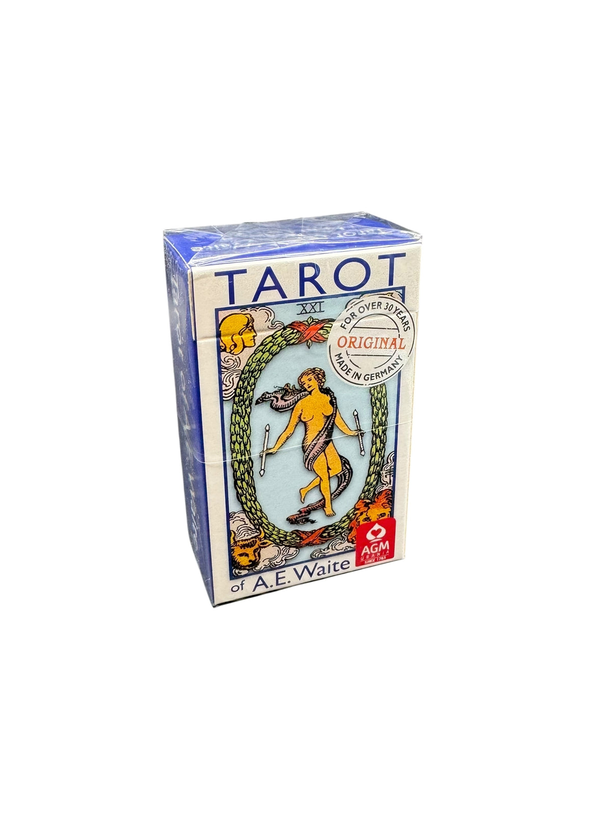 A.E. Waite Mini Tarot Cards – Blue Edition by AGM Urania