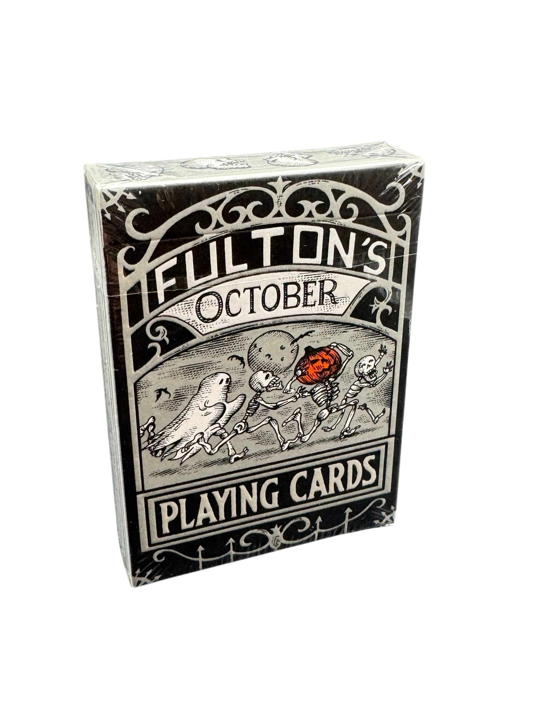 FULTONS OCTOBER TOMBSTONE GREY PLAYING CARDS