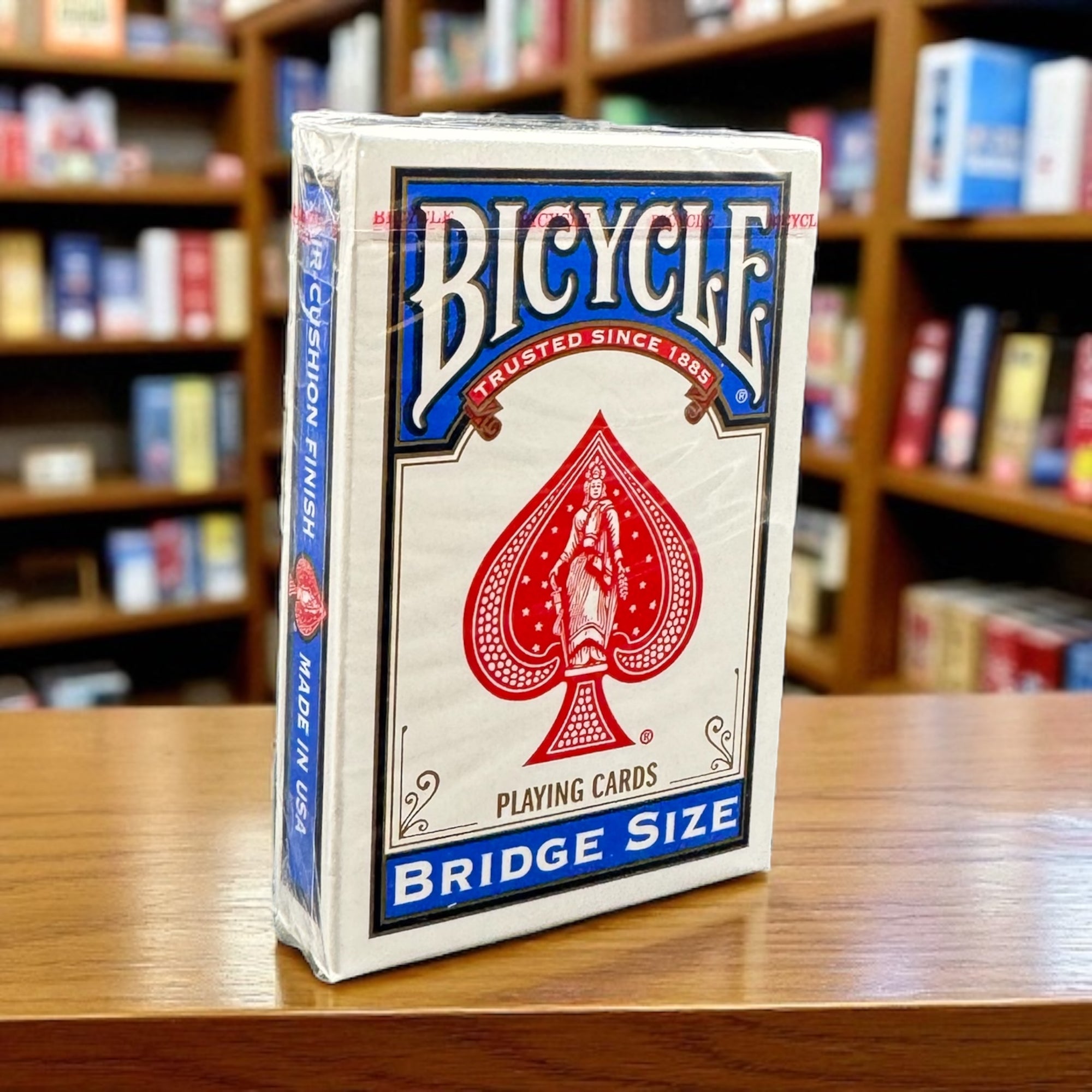 Bicycle Rider Back Bridge Size Cards Deck (Blue)
