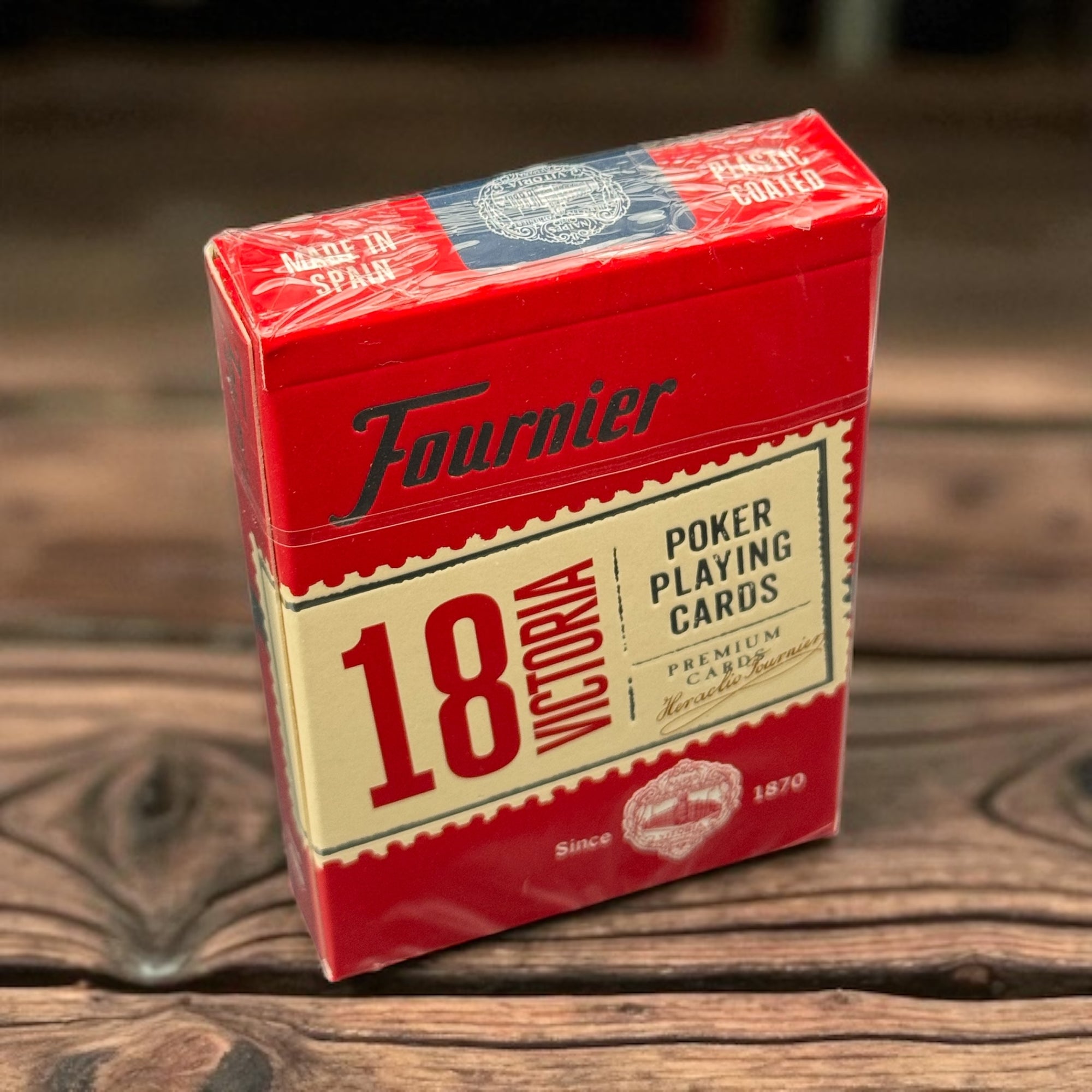Fournier Victoria 18 Poker Cards (Red)