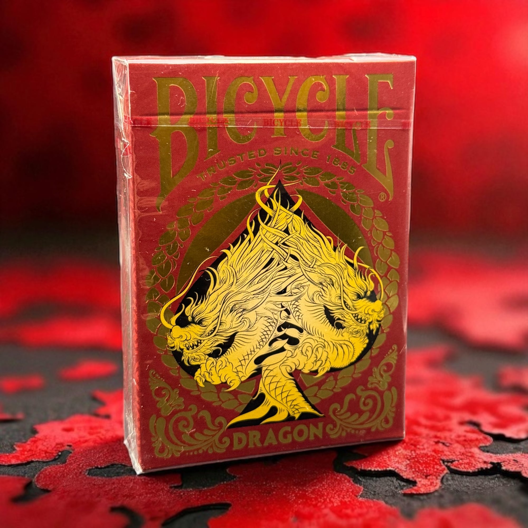 Bicycle Dragon playing cards (Red)