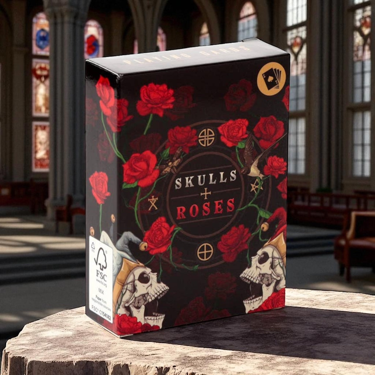 Skulls and Roses Standard Playing Card Deck