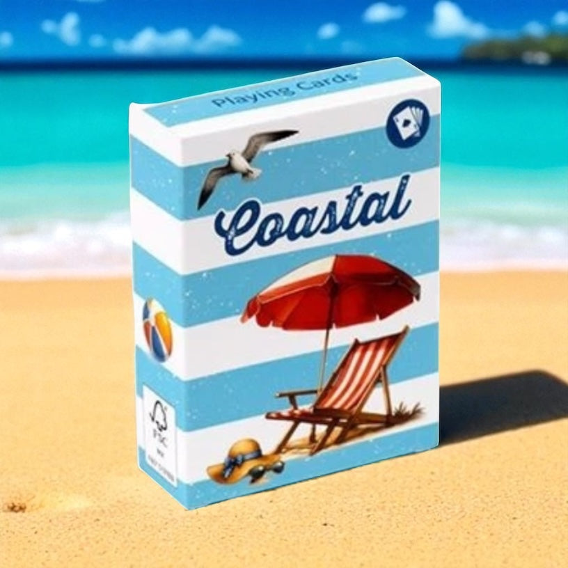 Puckator Coastal Playing Cards – Seaside & Beach Deck
