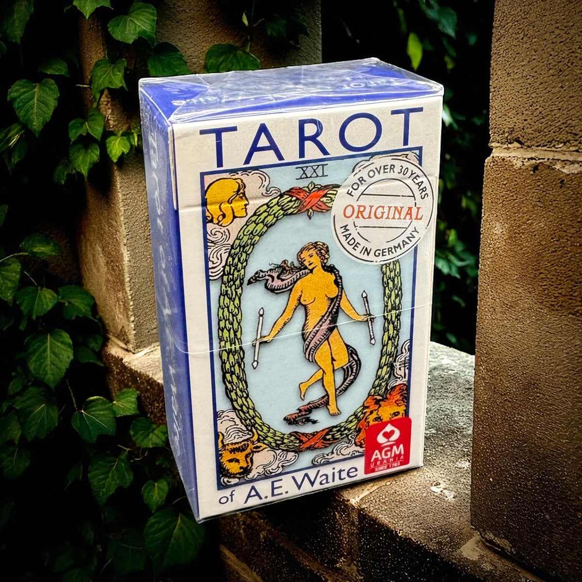 A.E. Waite Mini Tarot Cards – Blue Edition by AGM Urania