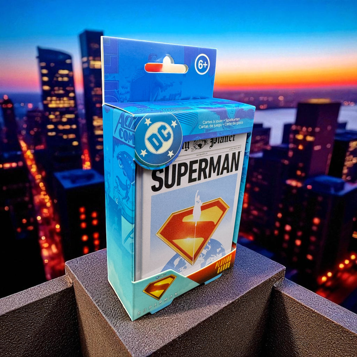 Superman Playing Cards – Official DC Comics Deck in Embossed Tin