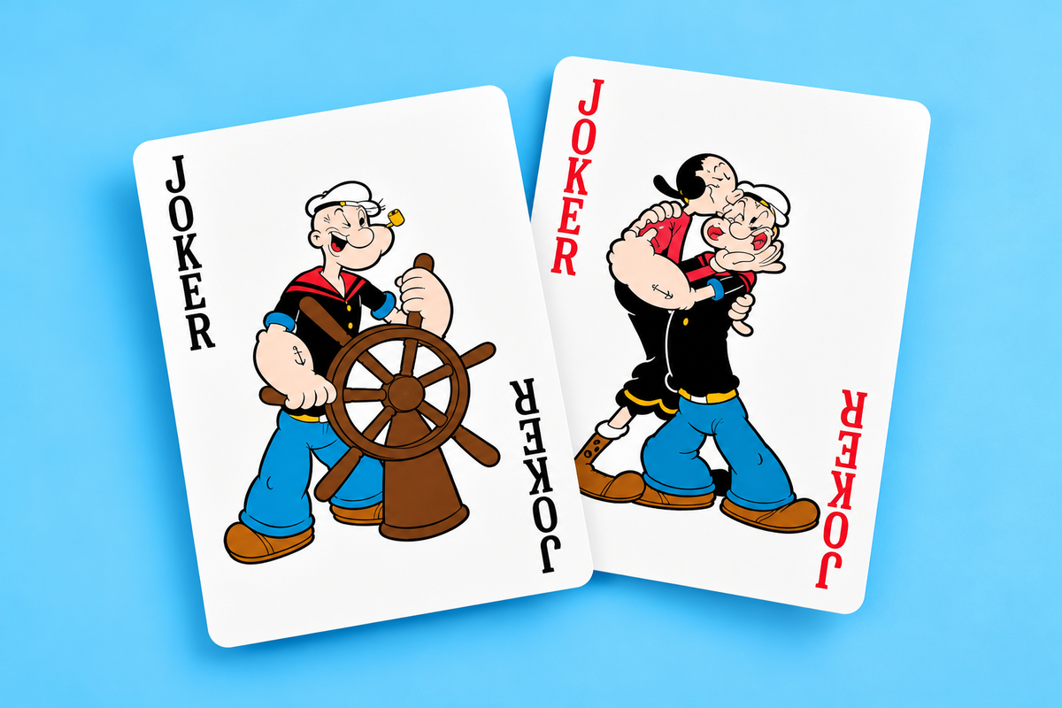 Bicycle Popeye The Sailor Man Playing Cards – Limited Edition