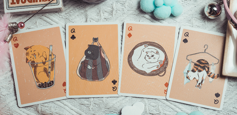 Liquid Cat Playing Cards — Dogs & Cats Collection