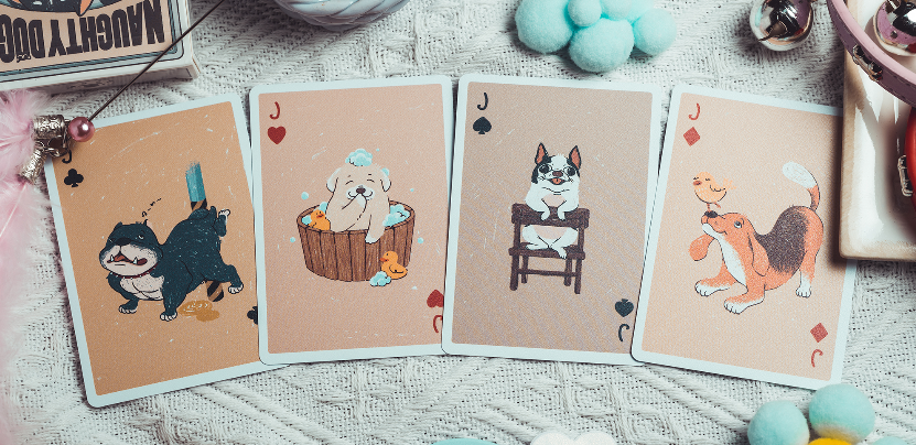Naughty Dog Playing Cards – Dog (PVC)