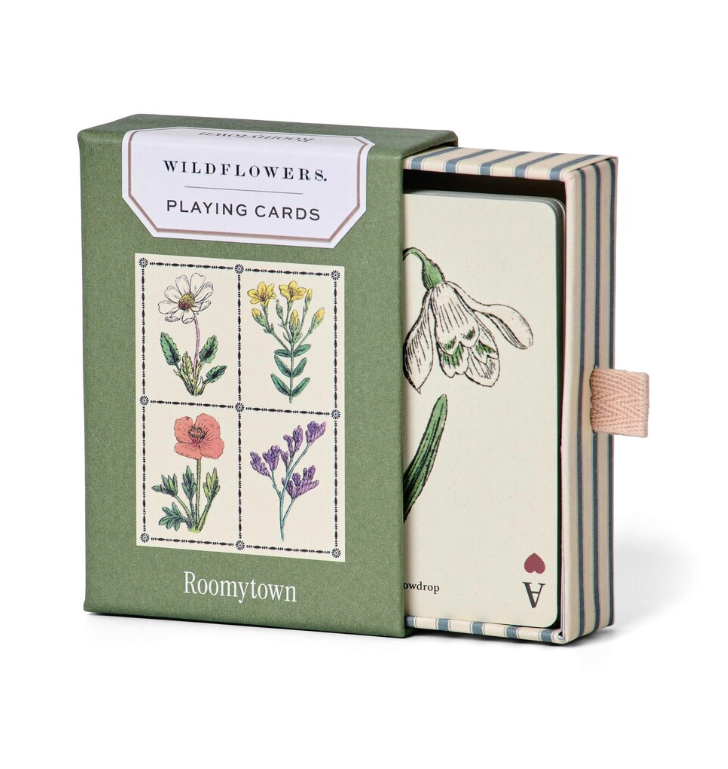 Wildflowers Playing Cards – Single Deck by Roomytown