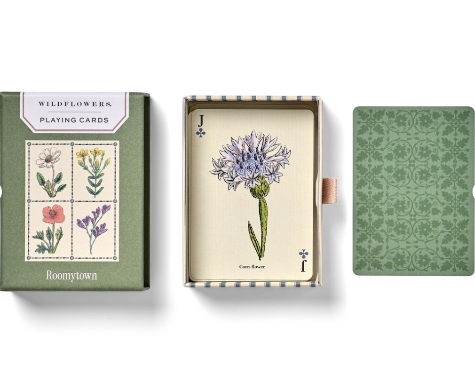 Wildflowers Playing Cards – Single Deck by Roomytown