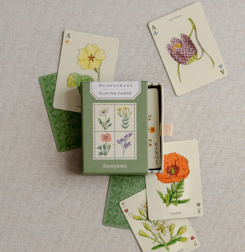 Wildflowers Playing Cards – Single Deck by Roomytown