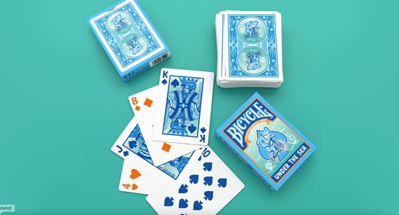 Bicycle Under the Sea Playing Cards – Ocean-Themed Custom Deck