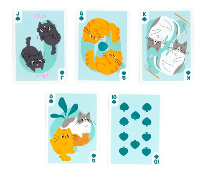 Beans & Co Cats Standard Playing Card Deck