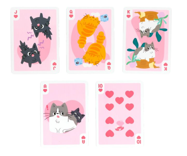 Beans & Co Cats Standard Playing Card Deck