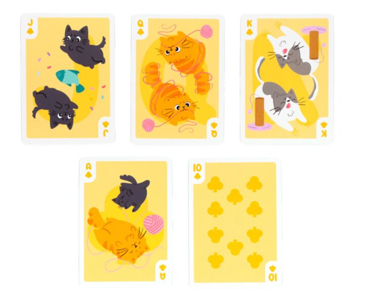 Beans & Co Cats Standard Playing Card Deck