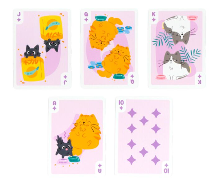 Beans & Co Cats Standard Playing Card Deck