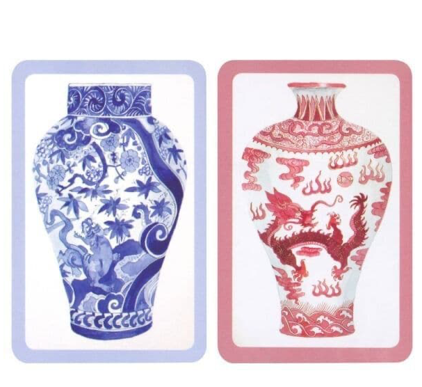 Piatnik Chinese Pottery Bridge Playing Cards Double Deck Set