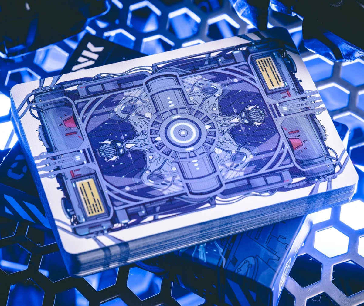 Cyberpunk Mythos Playing Cards: SANZU Blue
