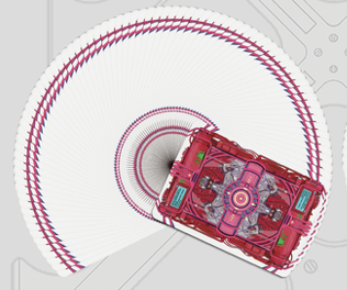 Cyberpunk Mythos Playing Cards: SANZU Red
