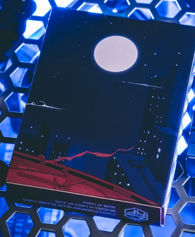 Cyberpunk Mythos Playing Cards: SANZU Red