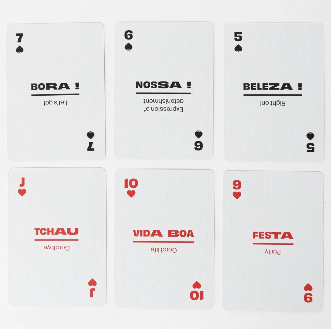 Lingo Brazilian Portuguese Playing Cards in Wayfarer Tin