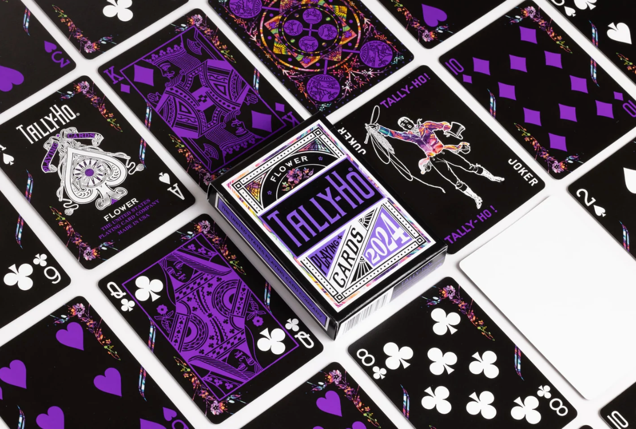 Tally-Ho 2024 Flower Playing Cards | Cardistry No. 13