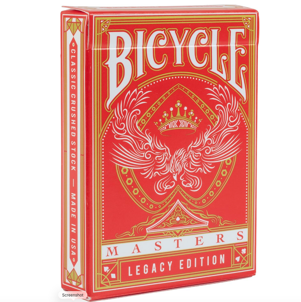Bicycle Red Legacy Masters Playing Cards by Ellusionist
