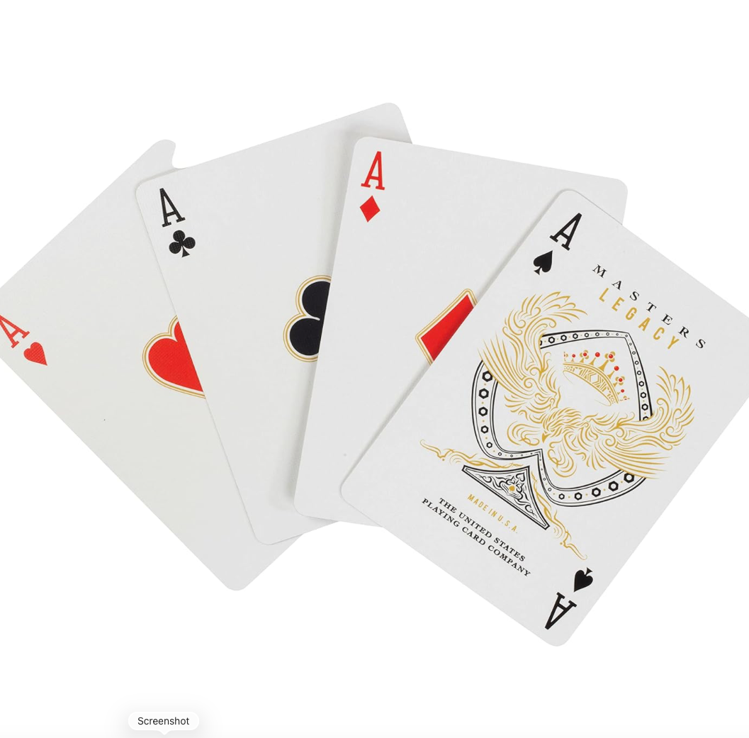 Bicycle Red Legacy Masters Playing Cards by Ellusionist