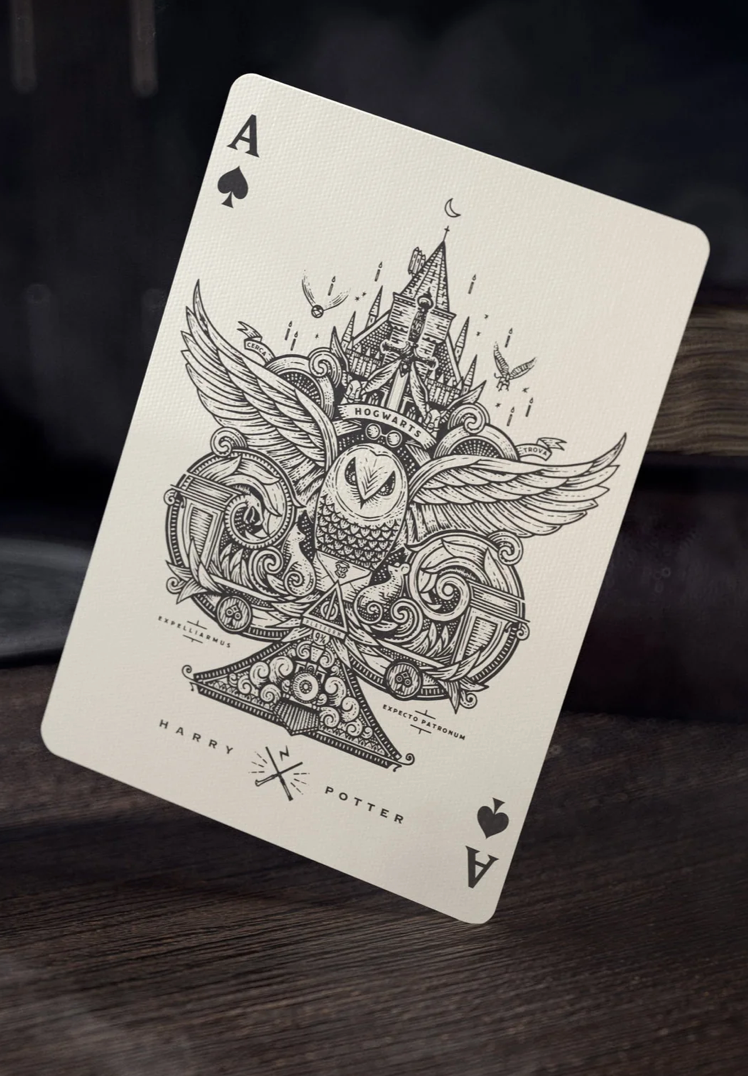 Harry Potter Slytherin Green  Playing Cards by Theory11