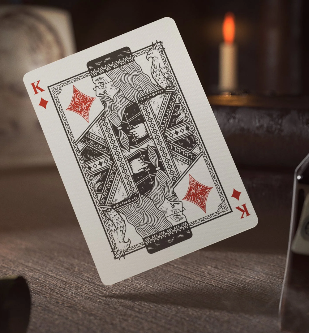 Harry Potter Slytherin Green  Playing Cards by Theory11