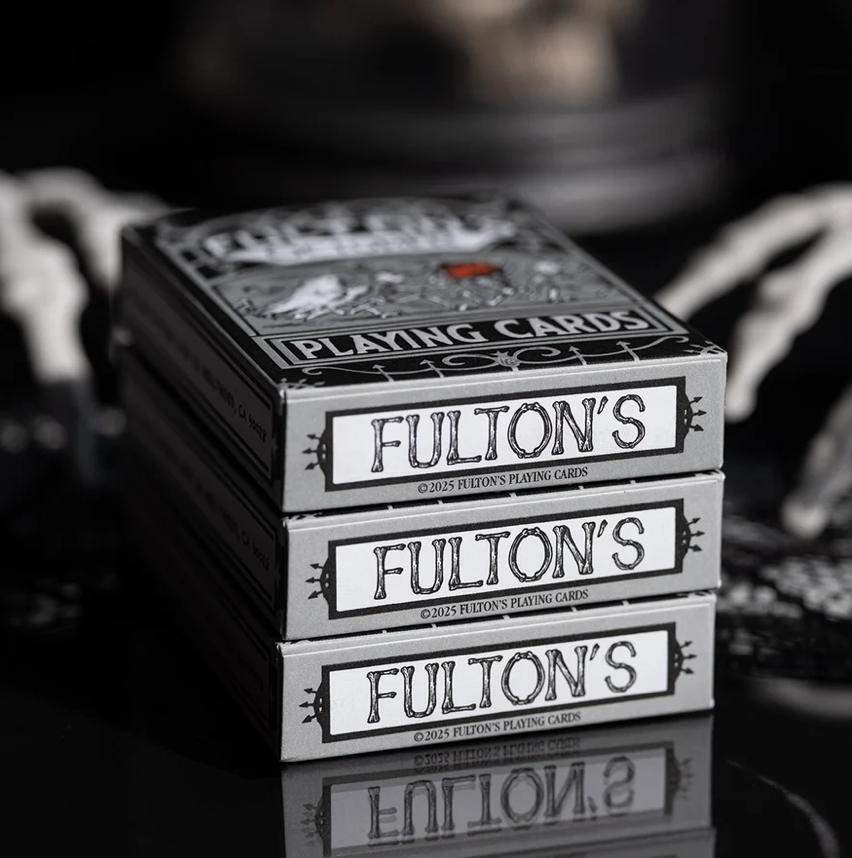 Fulton’s October Tombstone Grey Playing Cards