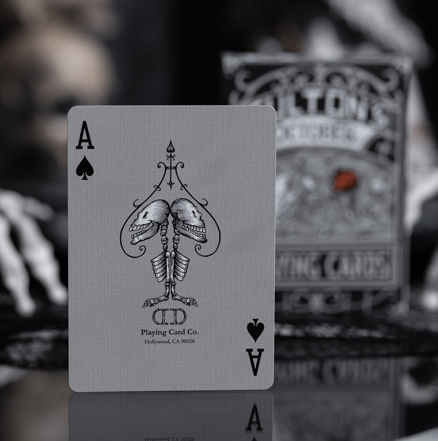 Fulton’s October Tombstone Grey Playing Cards