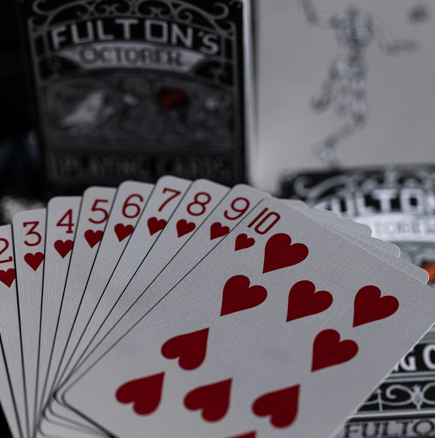 Fulton’s October Tombstone Grey Playing Cards