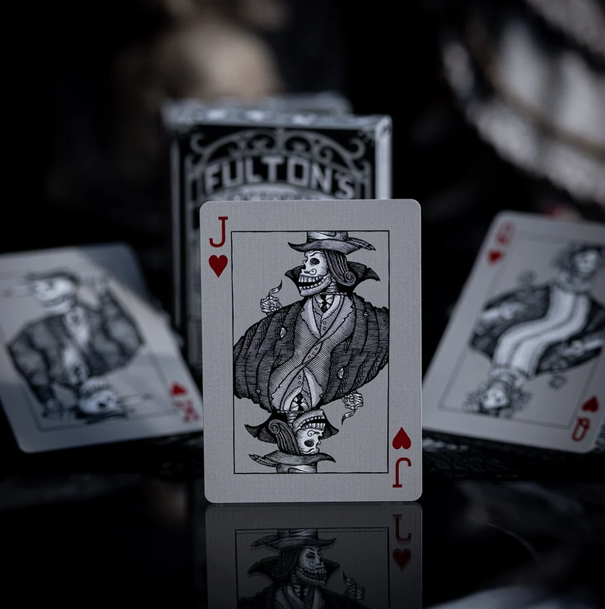 Fulton’s October Tombstone Grey Playing Cards