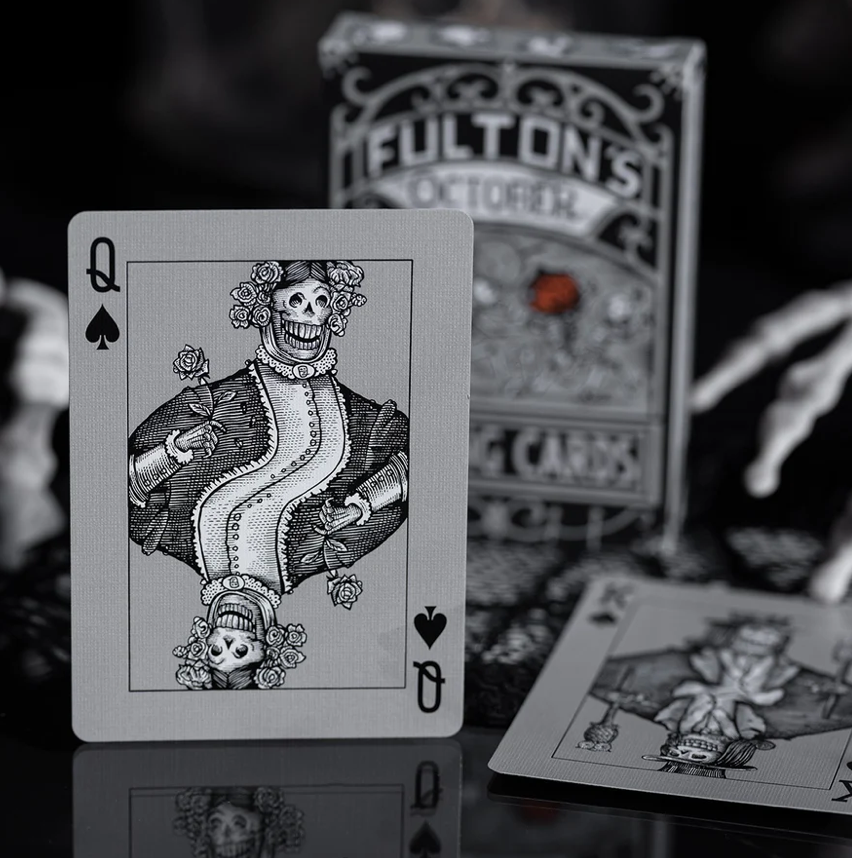 Fulton’s October Tombstone Grey Playing Cards