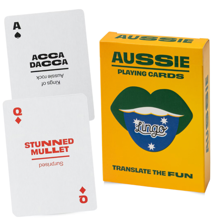 Lingo Aussie Slang Travel Playing Cards