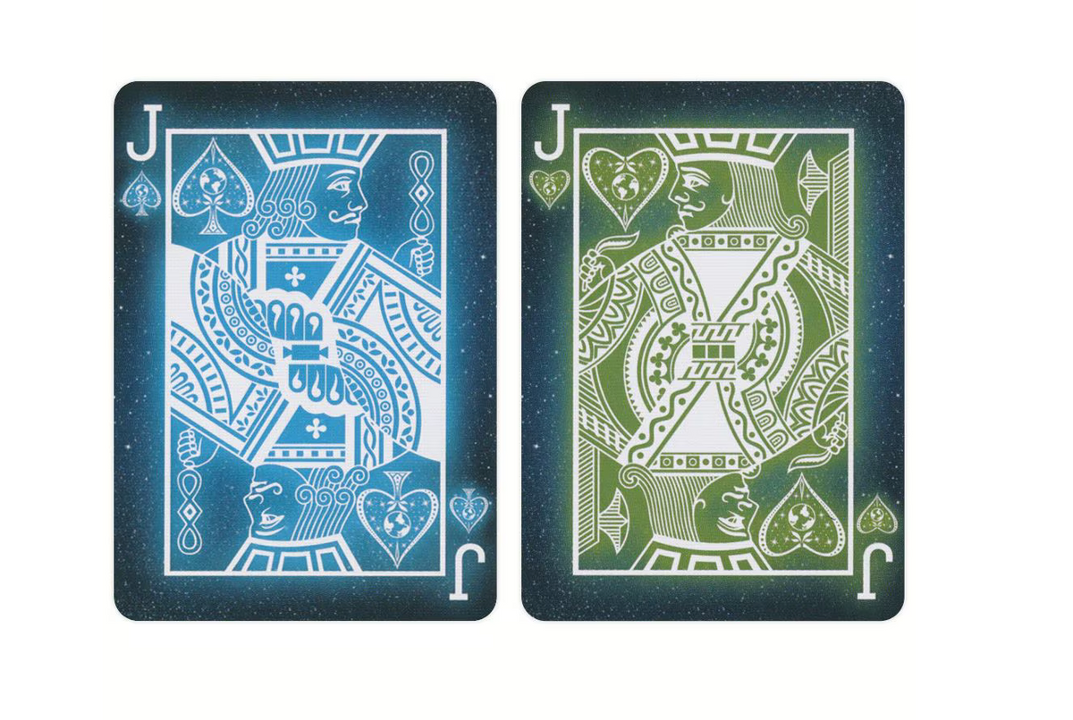 Bicycle Starlight Earth Glow Playing Cards