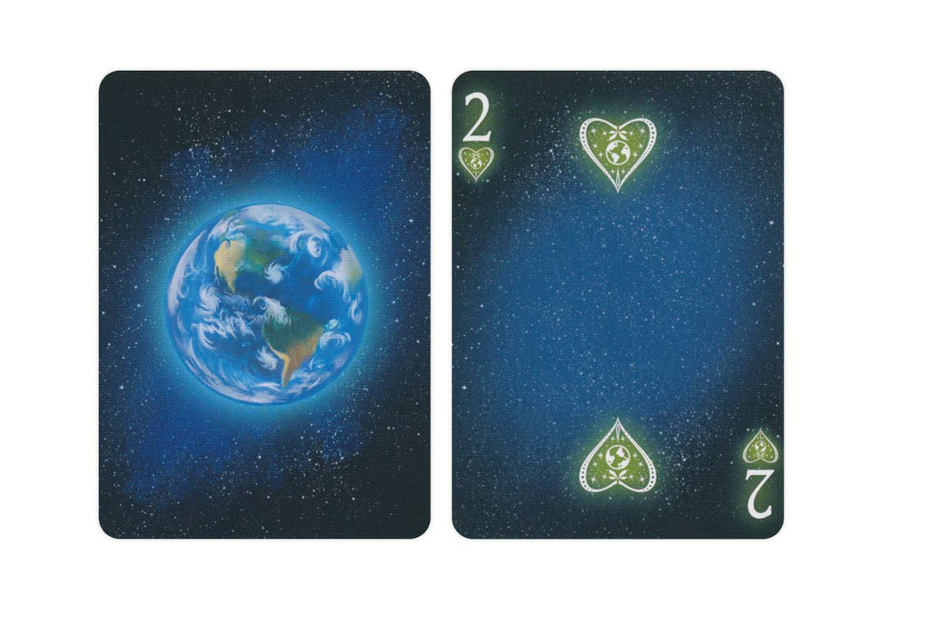 Bicycle Starlight Earth Glow Playing Cards